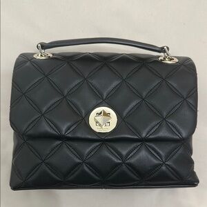 Kate Spade Black Quilted Leather Handbag Purse Crossbody